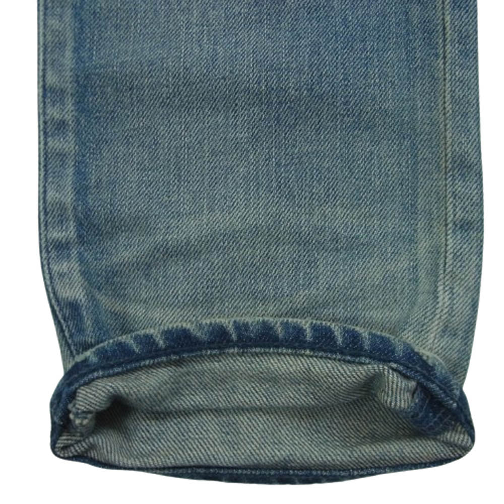 ジョンエリオット ボタンフライ ダメージ デニム パンツ コットン ポリウレタン 日本製 インディゴブルー系 31【中古】