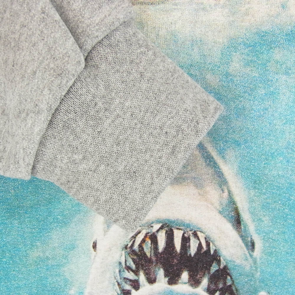 WACKO MARIA ワコマリア JAWS-WM-SS01 JAWS CREW NECK SWEAT SHIRT ジョーズ クルーネック スウェット トレーナー グレー系 L【極上美品】【中古】