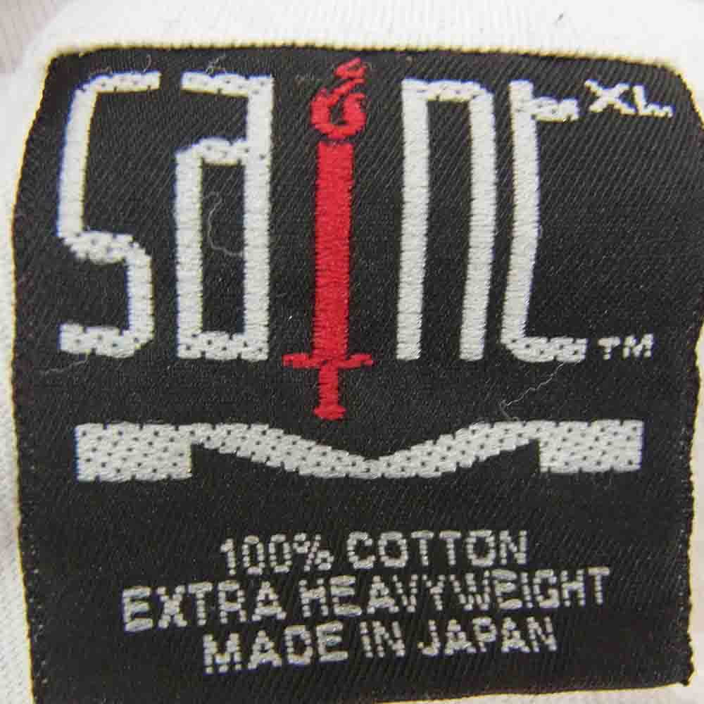 SAINT MICHAEL セントマイケル 23AW SM-A23-0000-C07 RK_SS TEE WITHOUTFEAR ウィズアウトフィアー プリント 半袖 Tシャツ ホワイト系 XL【中古】