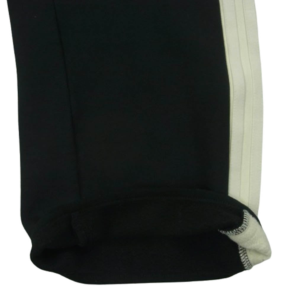 FEAR OF GOD フィアオブゴッド × ADIDAS アディダス Athletics アスレチックス サイドライン ドローコード ヘビーフリース スウェット トラック パンツ ブラック系 オフホワイト系 XL【中古】