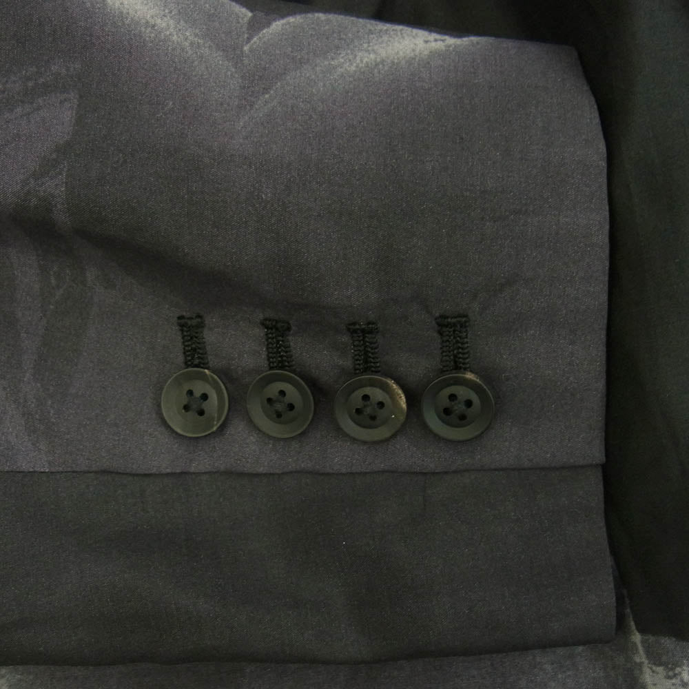 Yohji Yamamoto POUR HOMME ヨウジヤマモトプールオム 23SS HZ-J40-826 Nude 5 Design 3BS Jacket シルク100% ピークドラペル 3B テーラードジャケット グレー系 3【極上美品】【中古】