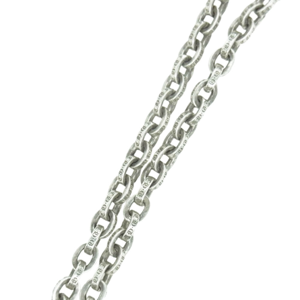 CHROME HEARTS クロムハーツ(原本無) PAPER CHAIN 24 ペーパー チェーン ネックレス 24inch シルバー系【中古】