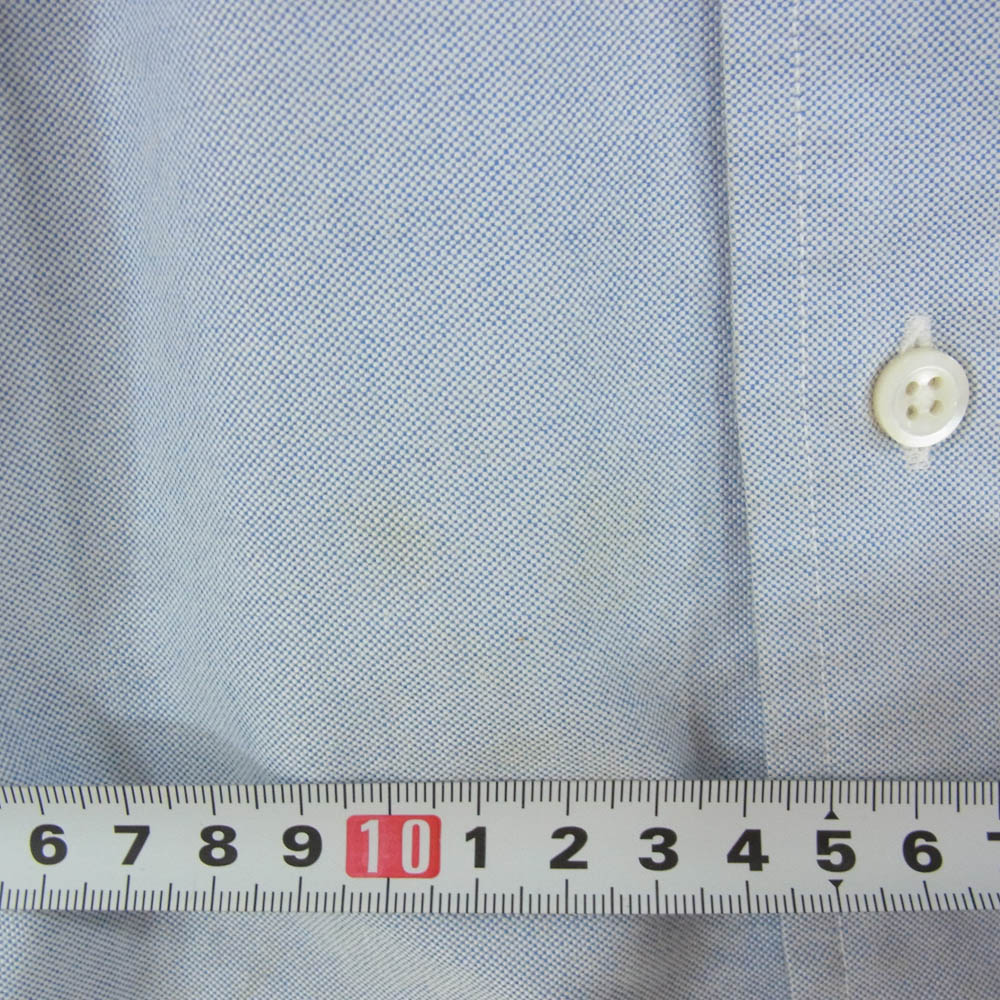 THOM BROWNE トムブラウン MWL001AW5258 ボタンダウン 長袖 シャツ ブルー系 0 【中古】