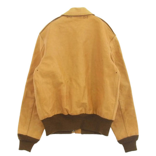 Buzz Rickson's バズリクソンズ BR80104 A-2 フライトジャケット ホースハイド レザージャケット ベージュ系【中古】