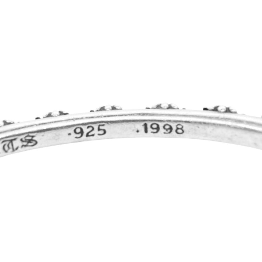 CHROME HEARTS クロムハーツ(原本無) BANGLE CROSS クロスバンドバングル ブレスレット シルバー系【中古】