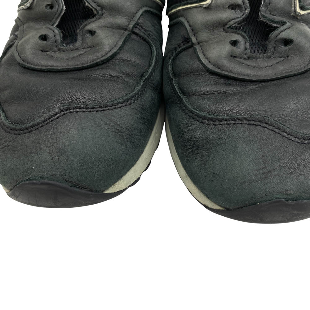 NEW BALANCE ニューバランス M576CKK 576 イングランド製 レザー メッシュタン ローカット スニーカー ブラック系 US8【中古】