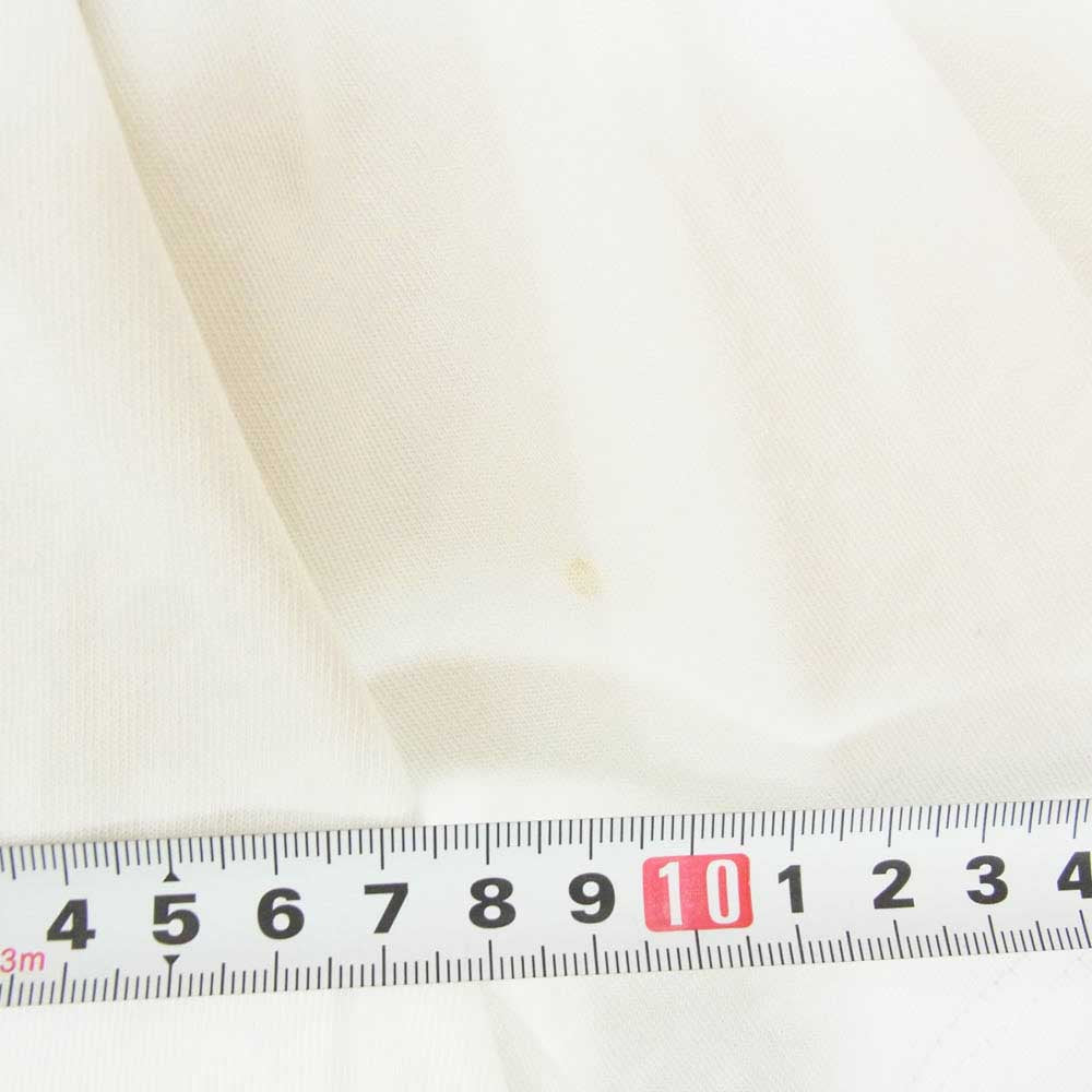 A BATHING APE アベイシングエイプ AAPTEM2999XXA AAPE 裾レイヤード クルーネック 半袖 カットソー Tシャツ ホワイト系 L【中古】