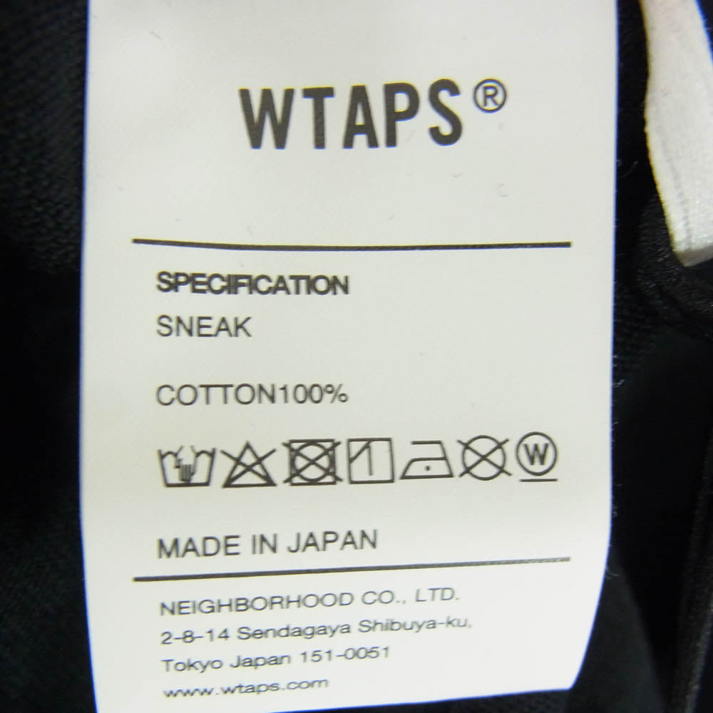 WTAPS ダブルタップス 24SS 241ATDT-STM06S INGREDIENTS SS COTTON イングレディエンツ Tシャツ 半袖 カットソー ブラック系 2【新古品】【未使用】【中古】