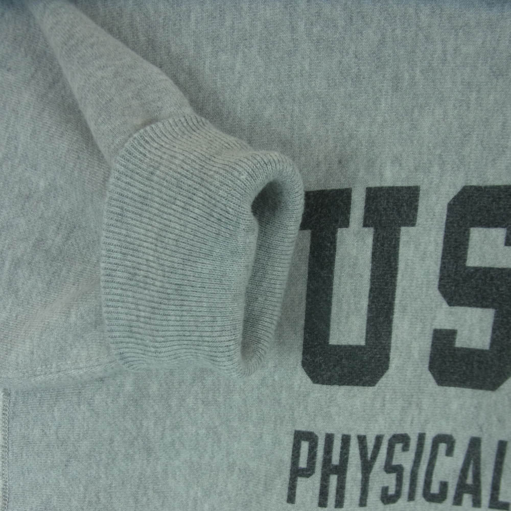 Buzz Rickson's バズリクソンズ BR68652 HORIZONTAL KNITTING SWEAT SHIRTS U.S. MILITARY ACADEMY USMA 染み込み プリント 前V ガゼット付 クルーネック スウェット グレー系 L【中古】