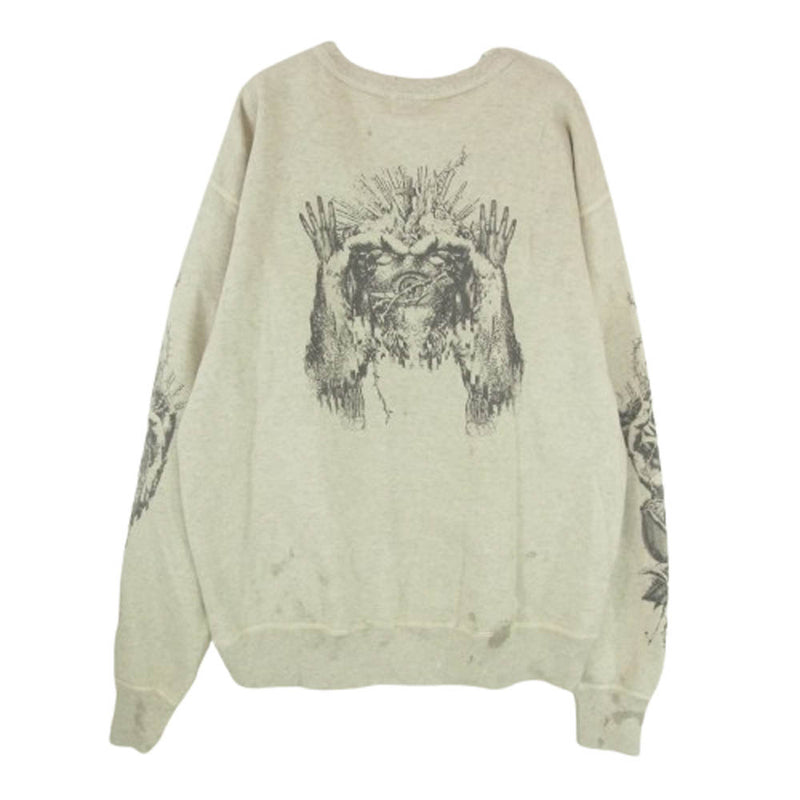 22ss セントマイケル 河村康輔 スウェットシャツ 新品未使用Saint Michaelセントマイケル× 河村康輔スウェットシャツM