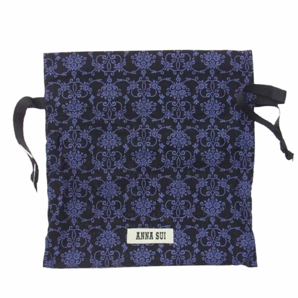 ANNA SUI アナスイ 317971-20 ルーミー 口金長財布 ロングウォレット グレー ゴールド系【極上美品】【中古】
