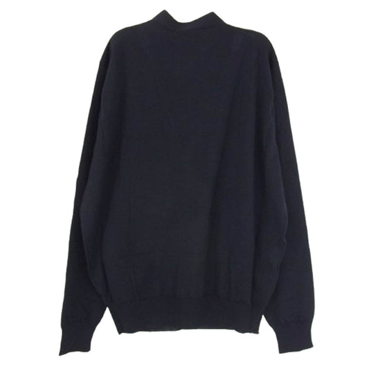 PRADA プラダ DNA00S 23年製 バージンウール Vネック カーディガン ダークネイビー系 36【新古品】【未使用】【中古】