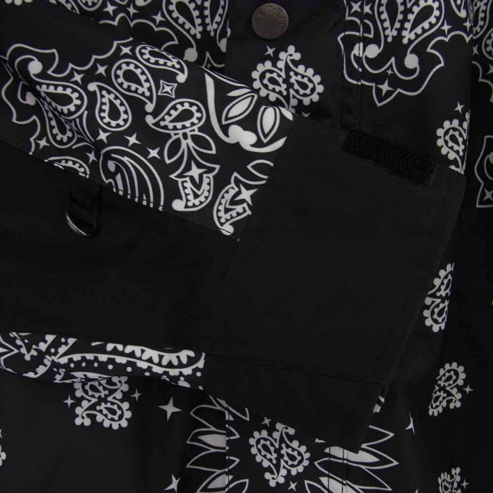 Supreme シュプリーム 14aw NP51400I THE NORTH FACE Bandana Mountain Parka バンダナ プリント マウンテン パーカー ブラック系 M【中古】