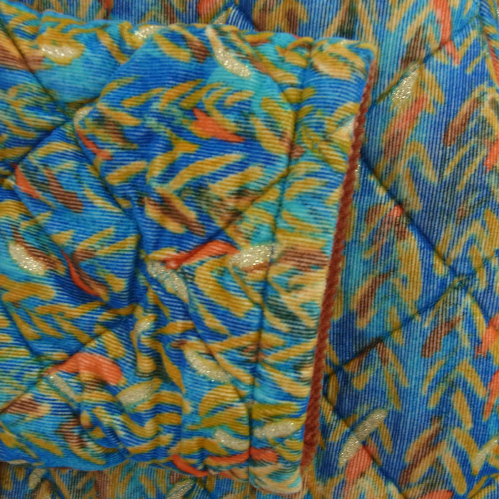 TSUMORI CHISATO ツモリチサト TC33FD137 × LAVENHAM ラベンハム キルティング コート ジャケット マルチカラー系 40【中古】