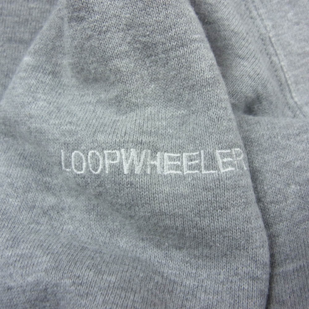 LOOPWHEELER ループウィラー コットン クルーネック スウェット トレーナー グレー系 L【中古】