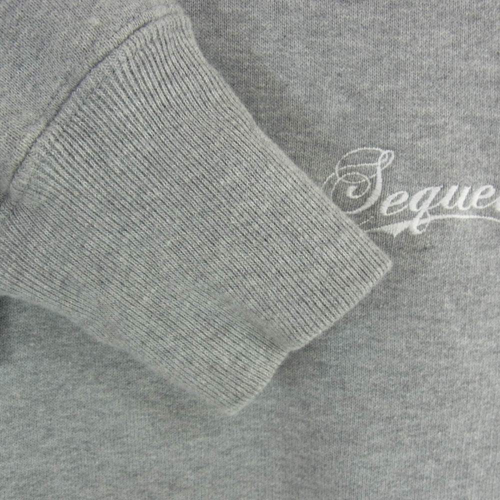 SEQUEL シークエル 24AW SQ-24AW-CS-03 HOODIE フーディー ロゴ 刺繍 プルオーバー パーカー グレー系 M【中古】
