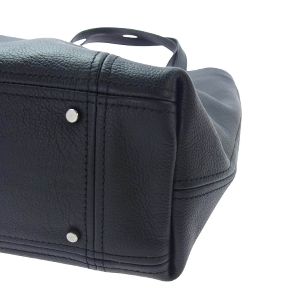 aniary アニアリ 07-02012 Shrink Leather シュリンクレザー ブリーフケース トートバッグ ブラック系【新古品】【未使用】【中古】