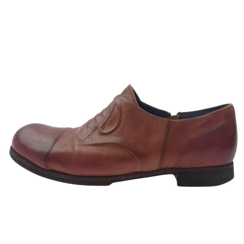 ミハラヤスヒロ　炙り出し　スリッポン MIHARA YASUHIRO ミハラヤスヒロ 炙り出し ジップ 短靴 レザー