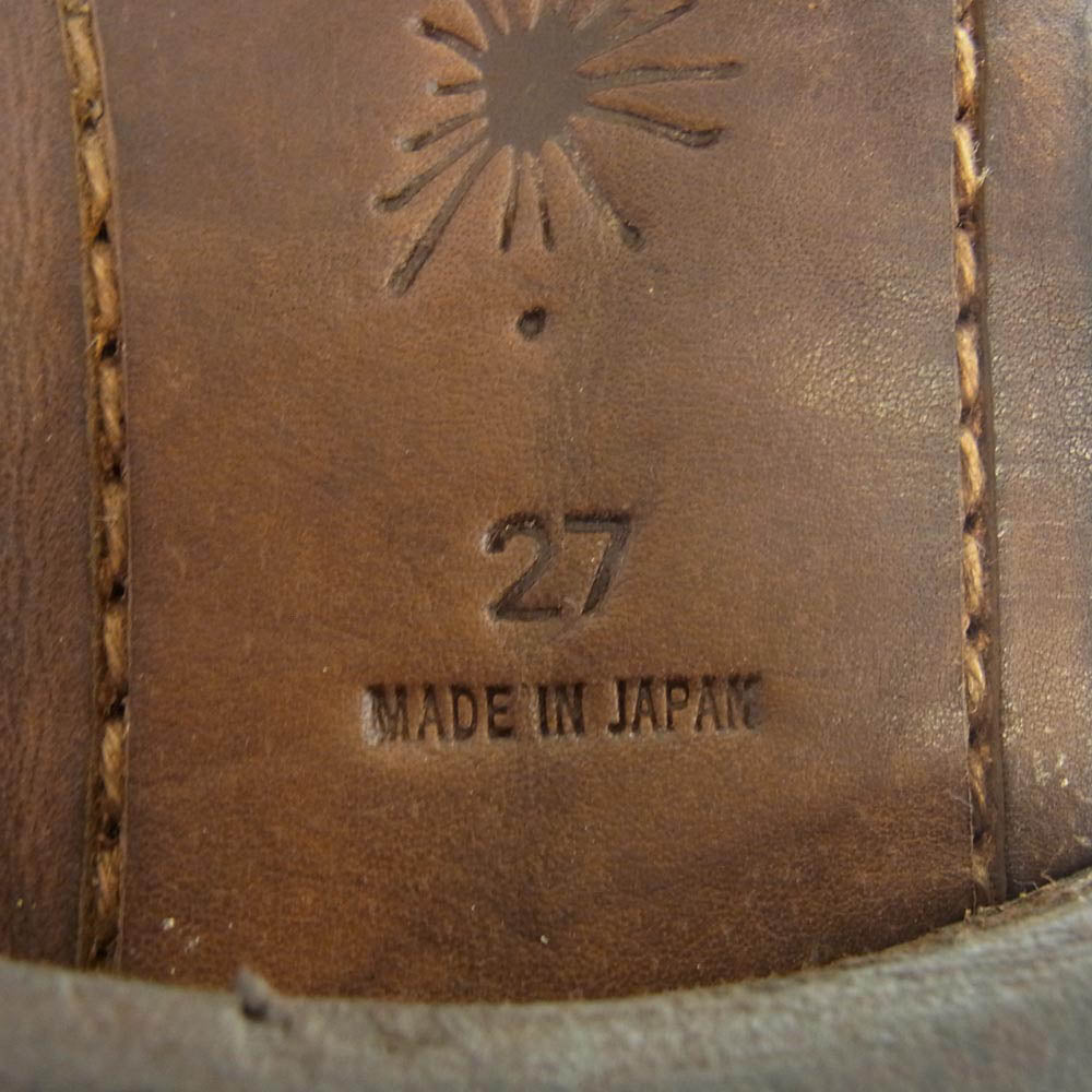 MIHARA YASUHIRO ミハラヤスヒロ スタッズレザーブーツ ブラウンスエード系 ブラウン系 27cm【中古】