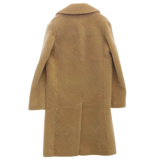 SAINT LAURENT サンローラン 18AW 524686 Y7SJ2 リアルシープムートン ボア チェスターコート ブラウン系 46【中古】