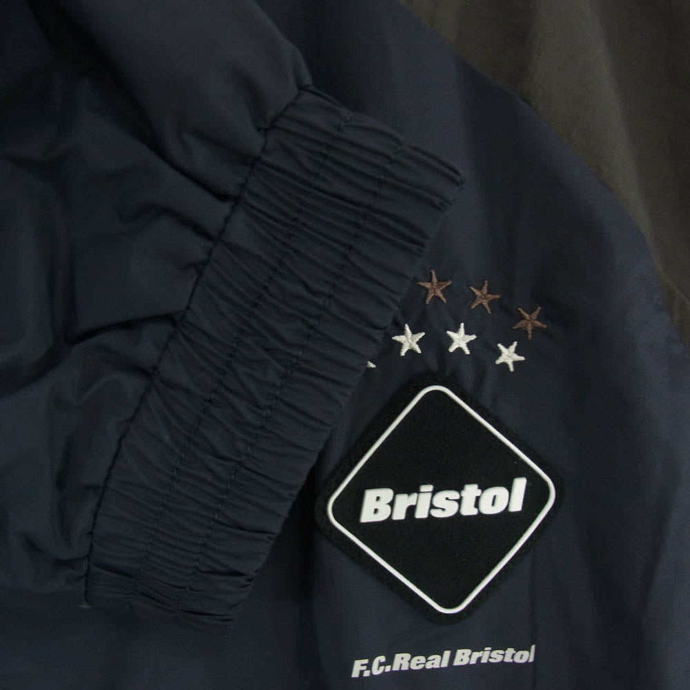 F.C.R.B. エフシーアールビー FCRB-252012 WARM-UP JACKET ウォーム アップ ジップアップ ジャケット ブラック系 ブラウン系 L【新古品】【未使用】【中古】