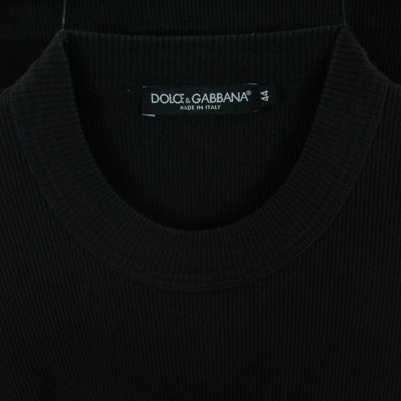 美品 DOLCE&GABBANA モノグラム ロゴ柄 長袖 薄手 カットソー 美品 DOLCE&GABBANA モノグラム ロゴ柄 長袖 薄手 カットソー