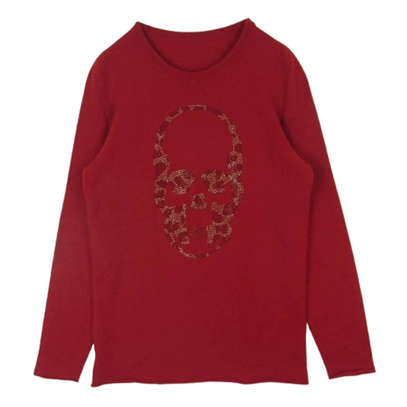 美セーター　ルシアンペラフィネ　ピンク　カシミヤセーター ルシアンペラフィネlucien pellat-finetスカルセーターピンクXS