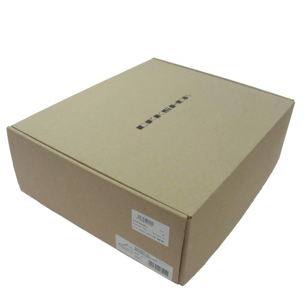 Rick Owens リックオウエンス 24SS DU01D1842 CB DRKSHDW Rick Owens ABSTRACT LOW SNEA ダークシャドウ アブストラクト ロウ スネア スニーカー ブラック系 41【中古】