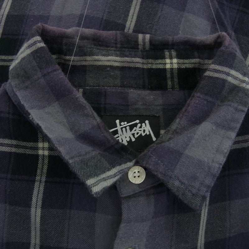 STUSSY ステューシー 黒タグ OLD オールド 長袖 チェック シャツ