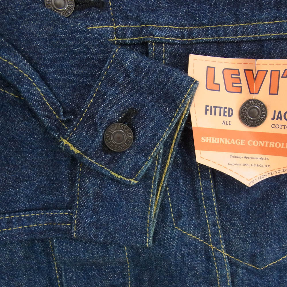 Levi's リーバイス 71557-02VW 93年製 71557-02 復刻 557 3rd BIG E デニム ジャケット インディゴブルー系 40【新古品】【未使用】【中古】