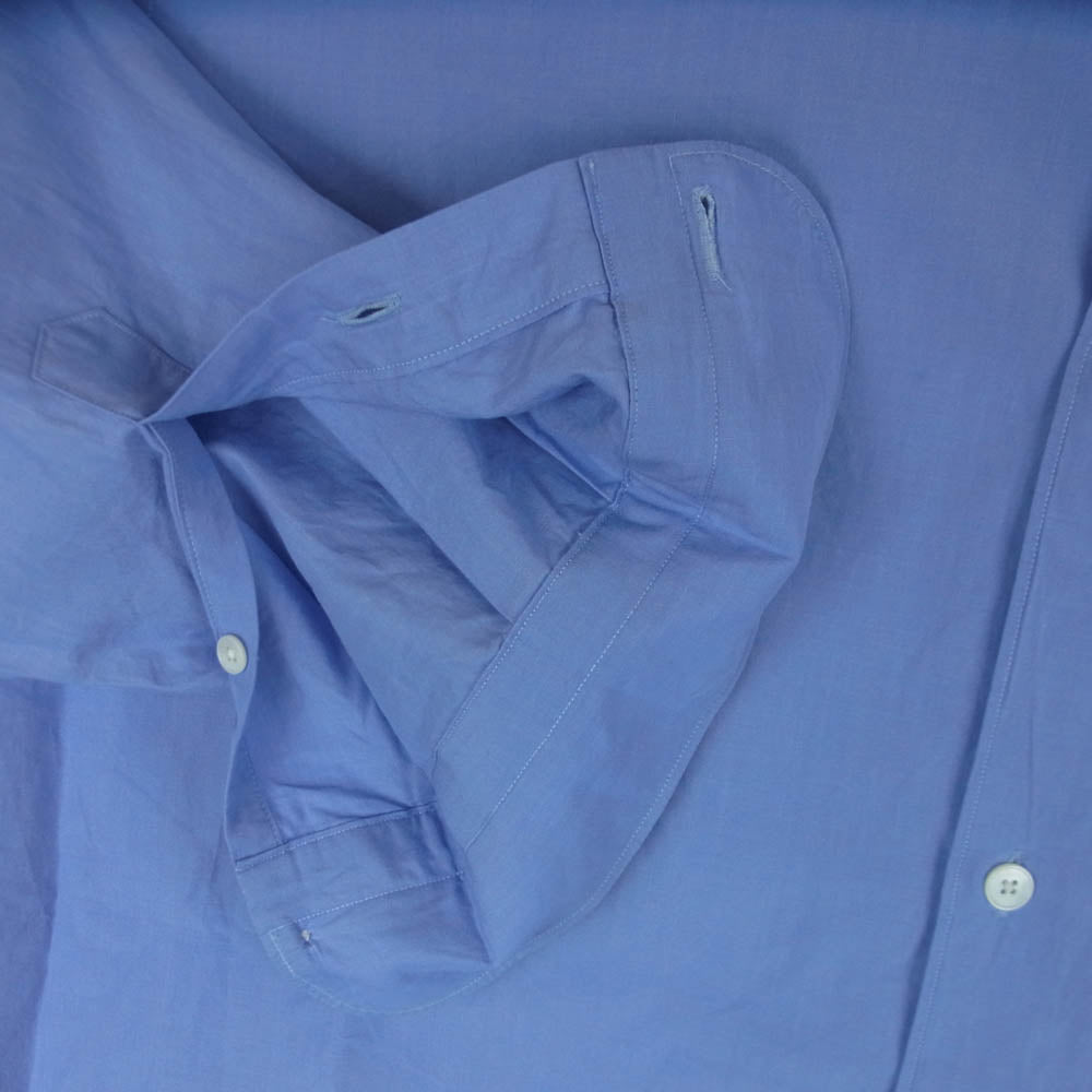 COMOLI コモリ 21SS T01-02001 コモリシャツ SAX サックス 長袖 シャツ コットン 日本製 ブルー系 3【中古】