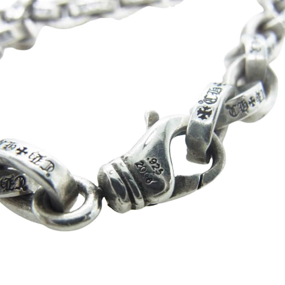 CHROME HEARTS クロムハーツ(原本無) LARGE PAPER CHN ラージ ペーパーチェーン ブレスレット 8inch 8インチ シルバー系【中古】
