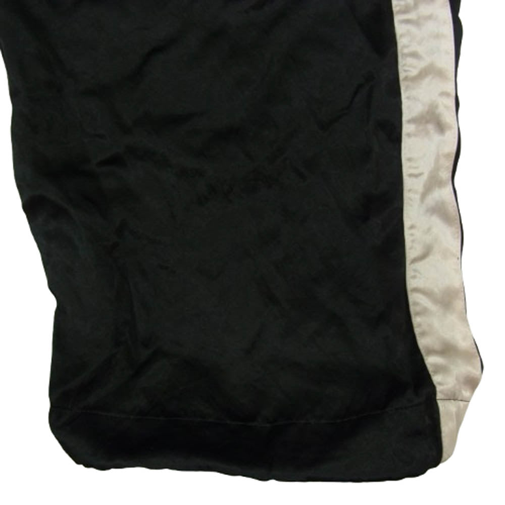 サスクワッチファブリックス 18SS 18SS-PA9-006 HI-WAIST SATIN PANTS ハイウエスト サイドライン トラックパンツ ブラック系 L【中古】