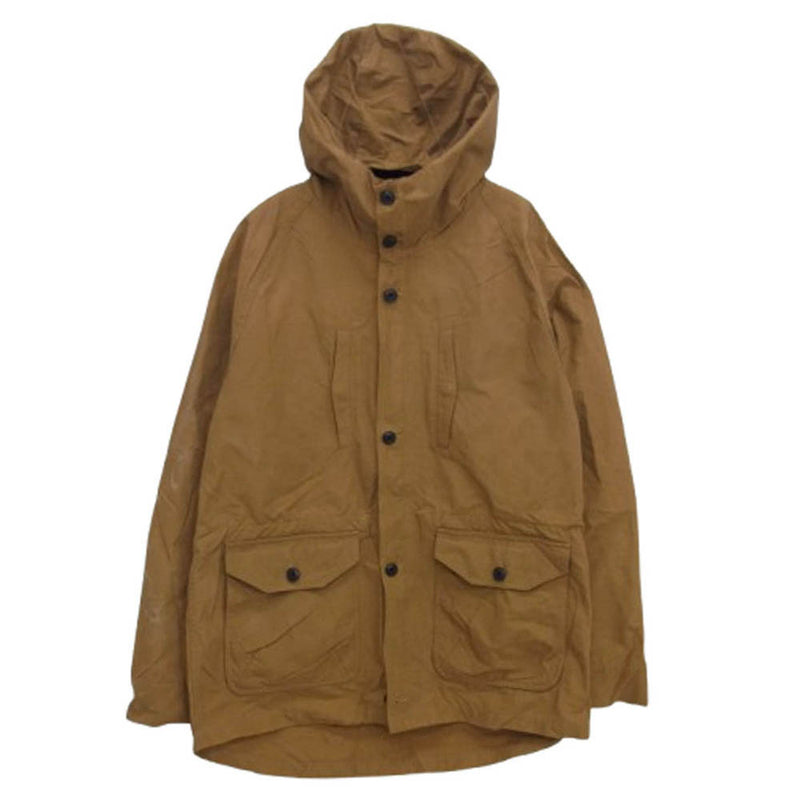 ブラウン コーデュロイ フード付きジャケット