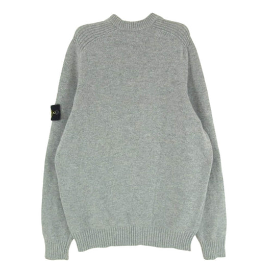 STONE ISLAND ストーンアイランド 19AW 7115552A3 ロゴワッペン クルーネックニット グレー系 M【中古】