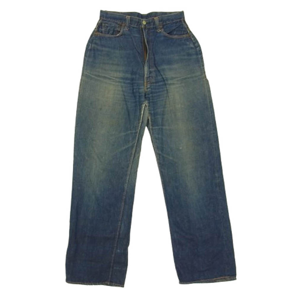 Levi's リーバイス 50s 701XX 片爪コンマ―ジップ 両面タブ ボタン裏ツメ刻 c印 センターループ デニム パンツ インディゴブルー系【中古】 Levi's リーバイス 50s 701XX 片爪コンマ―ジップ 両面タブ ボタン裏