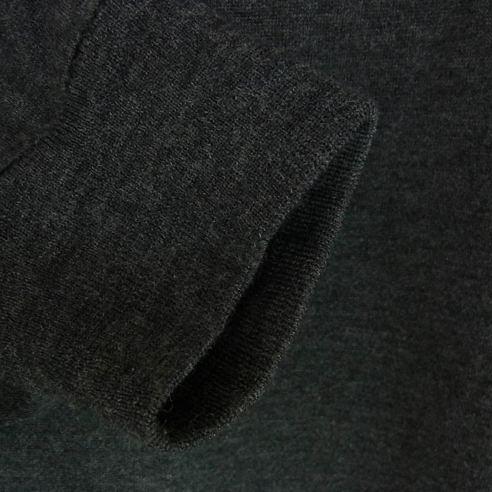 COMOLI コモリ 23AW Y03-05010 W/C/Si ウール カシミヤ シルク 長袖 クルー スウェット トレーナー ダークグレー系 3【中古】