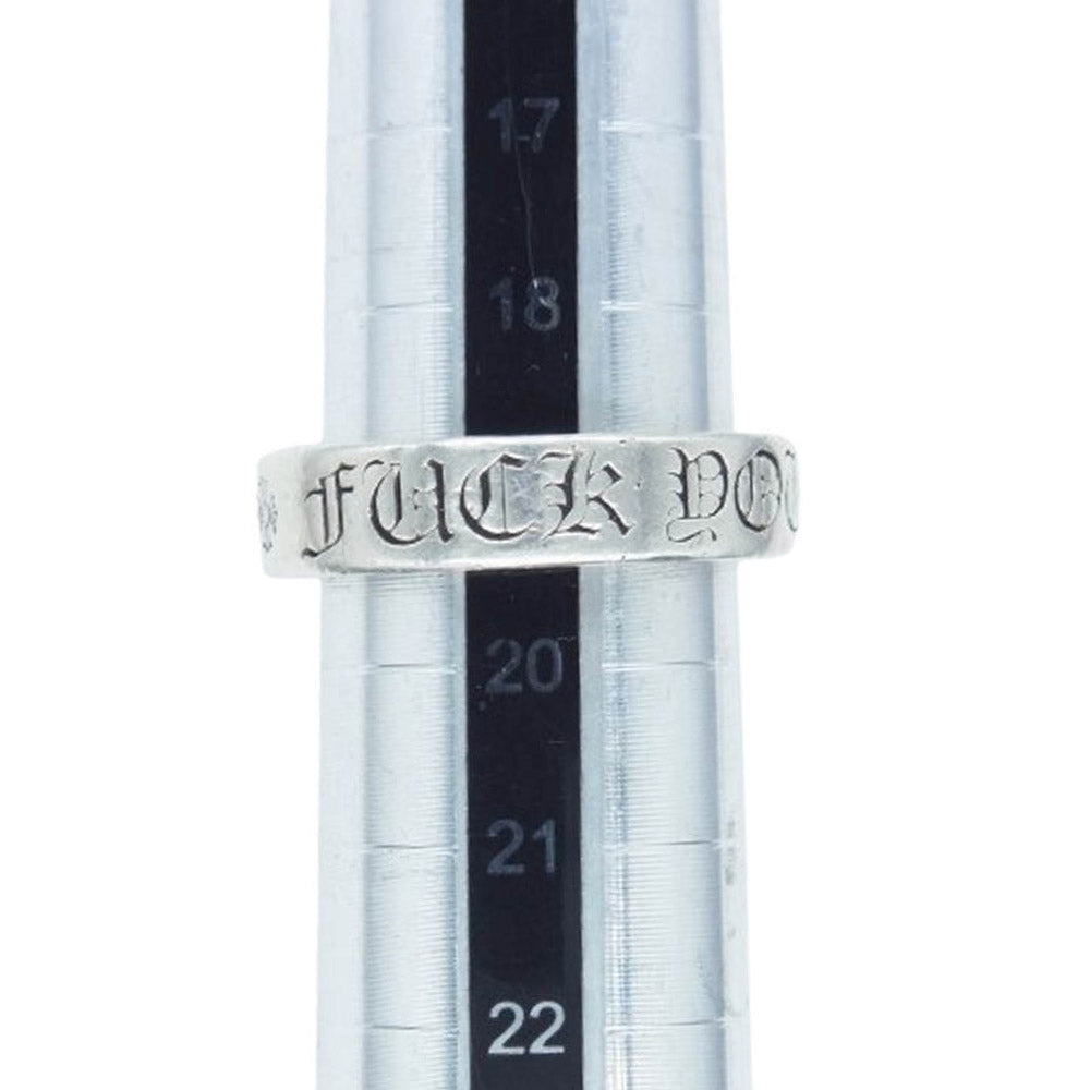 CHROME HEARTS クロムハーツ(原本無) 6mm SPACER FUCKYOU スペーサー ファックユー リング シルバー系 19.5号【中古】