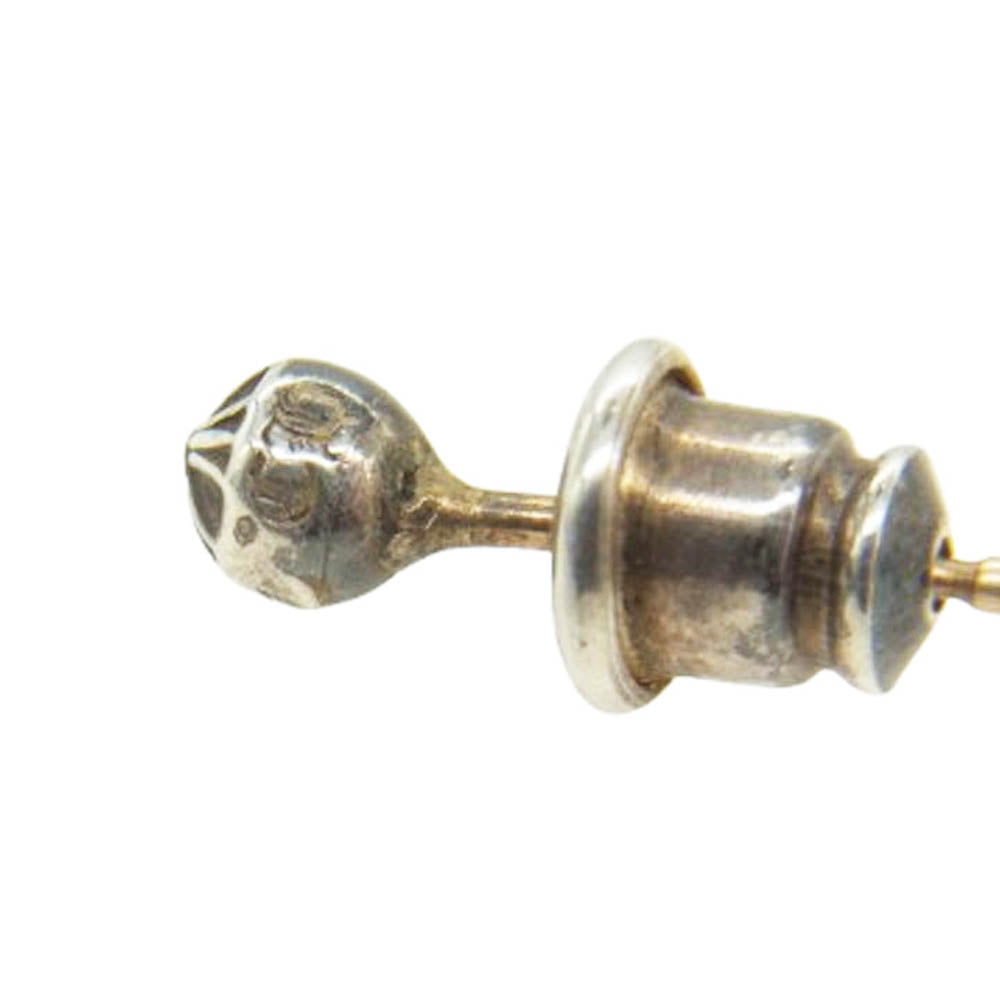 CHROME HEARTS クロムハーツ(原本無) STUD CRS BALL MINI ミニクロスボールスタッド ピアス シルバー系【中古】
