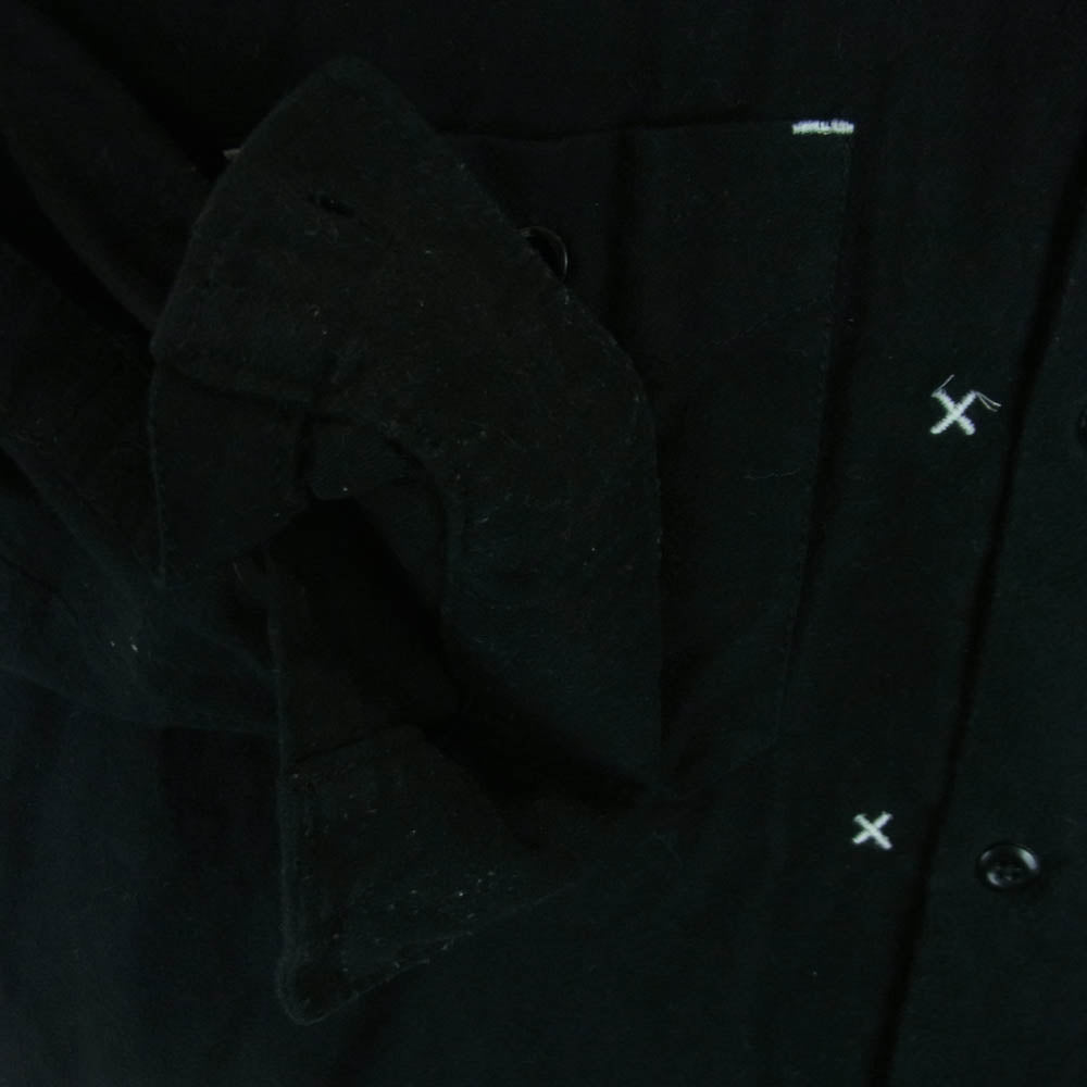 HEX ANTISTYLE ヘックスアンチスタイル コットン バックプリント 長袖 シャツ ブラック系 L【中古】