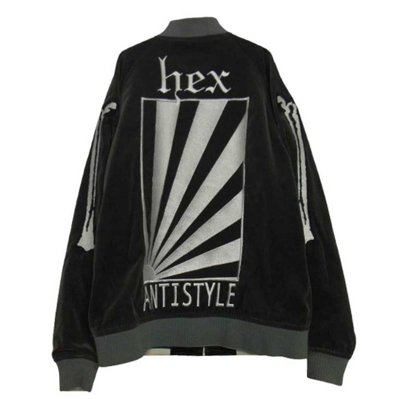 HEX ANTISTYLE ヘックスアンチスタイル スカジャン Lサイズ HEX ANTISTYLE ヘックスアンチスタイル Reversible Logo Embroidery