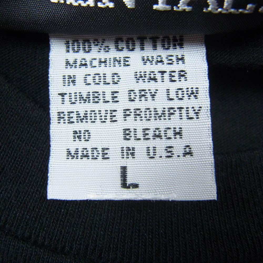 アナーキック アジャストメント USA製 フロント プリント ロゴ Tシャツ 半袖 カットソー ブラック ブラック系 L【中古】