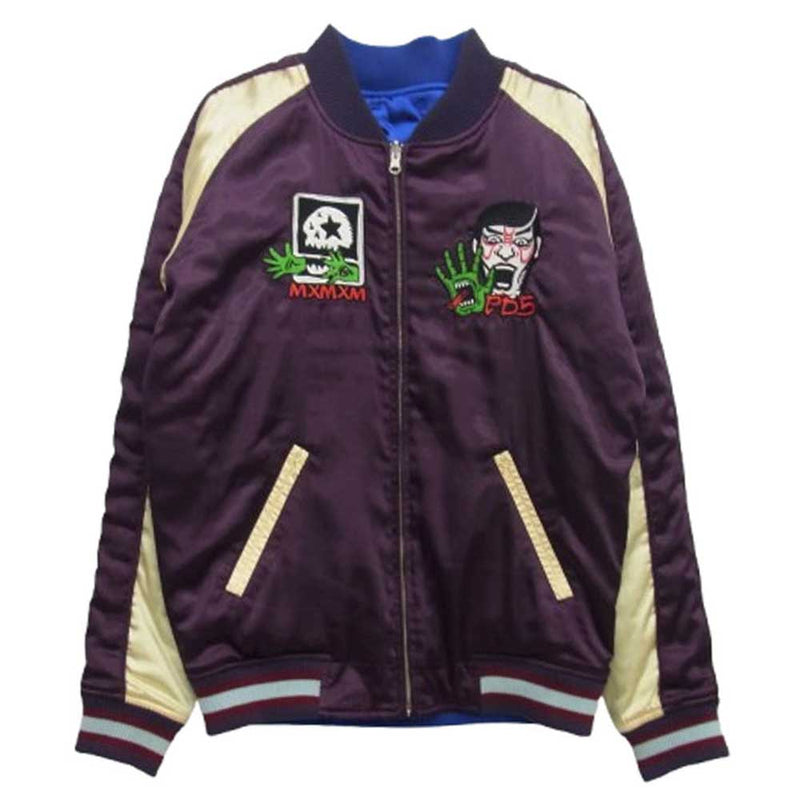 パンクドランカーズ スカジャン リバーシブル Mサイズ 希少】PUNK DRUNKERS×M×M×M コラボスカジャン リバーシブル