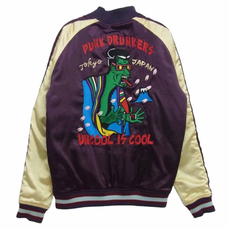 パンクドランカーズ スカジャン リバーシブル Mサイズ 希少】PUNK DRUNKERS×M×M×M コラボスカジャン リバーシブル