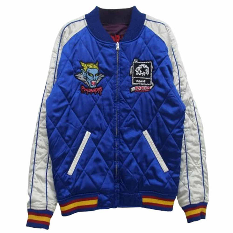 PUNK DRUNKERS スカジャン 　リバーシブル PUNK DRUNKERS パンクドランカーズ リバーシブル 刺繍