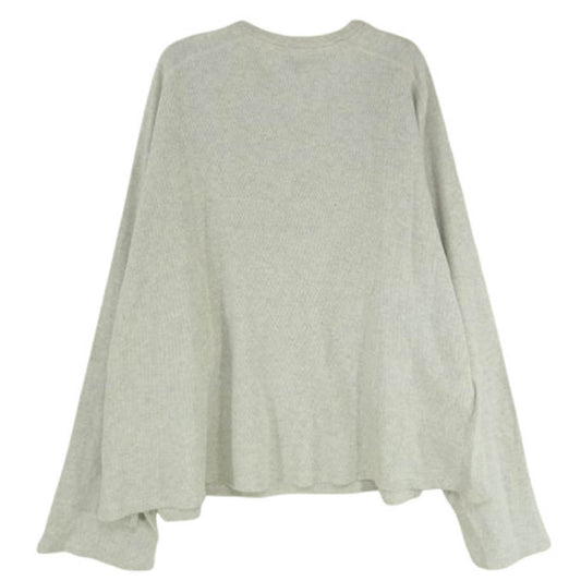 ANCELLM アンセルム ANC-CT48 WAFFLE CREW NECK LS T-SHIRT ワッフル クルーネック 長袖 Tシャツ カットソー ホワイト系 2【中古】