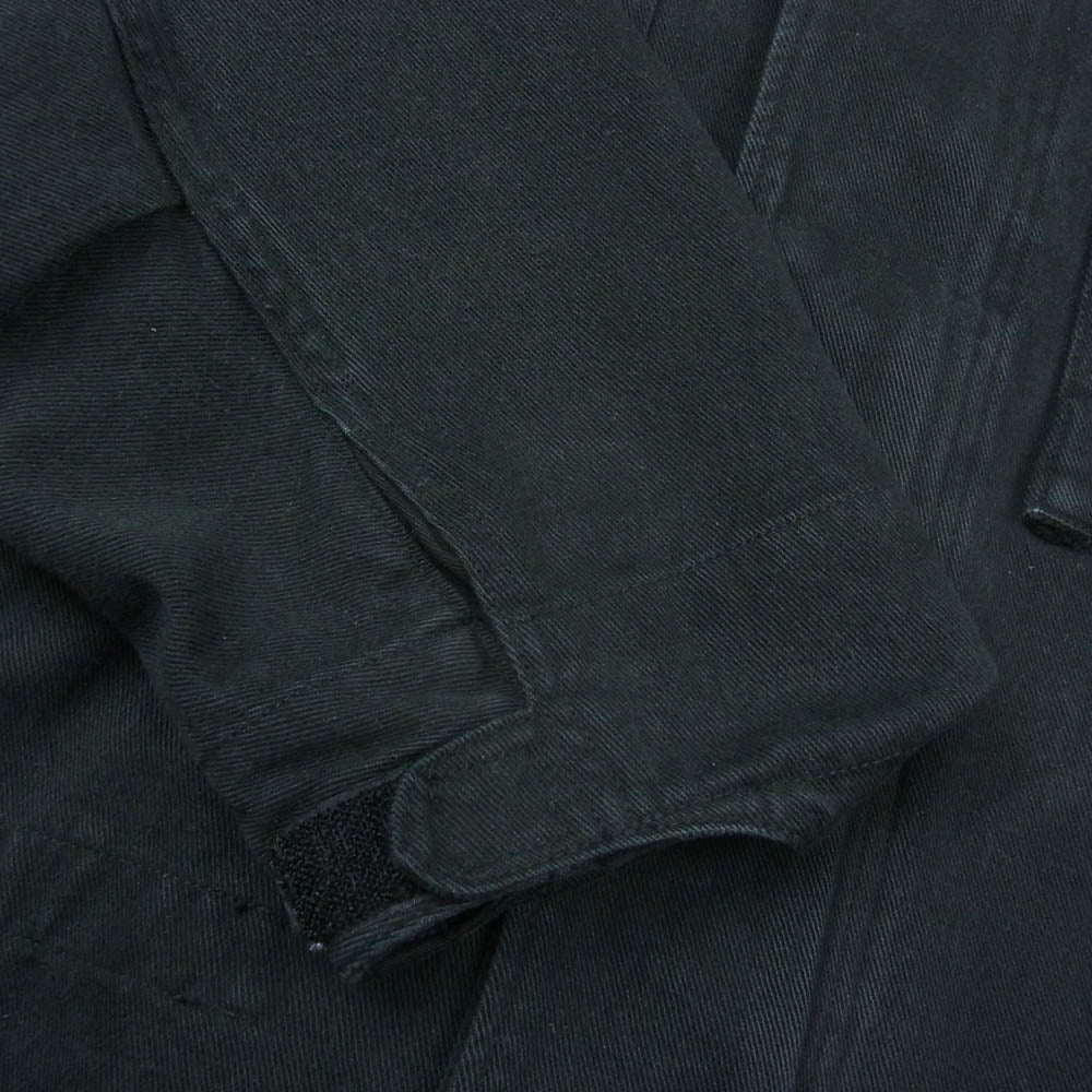 doublet ダブレット 22SS 22SS15BL134 SILK TWILL MILITARY BLOUSON シルクツイル ミリタリー フィールドジャケット ブルゾン ブラック系 S【中古】