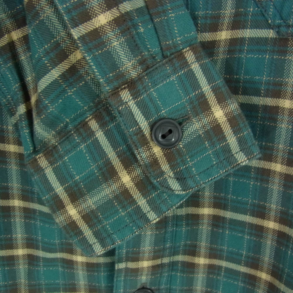 RRL ダブルアールエル MNRRWOV16820373 Plaid Twill Workshirt チェック ツイル ワークシャツ 緑青系 S【新古品】【未使用】【中古】