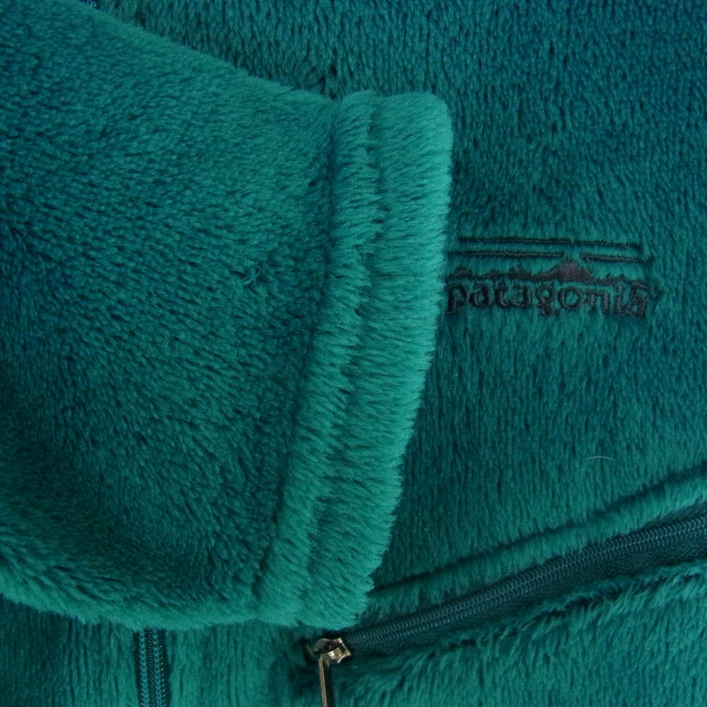 patagonia パタゴニア 00AW 25195 USA製 R2 刺繍タグ レギュレーター シンプル プルオーバー フリース ジャケット グリーン系 M【中古】