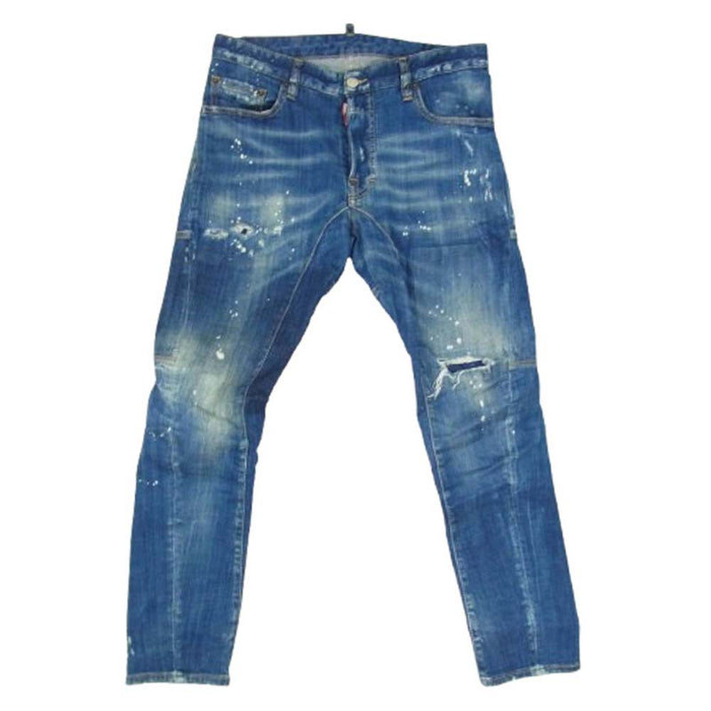 DSQUARED2 ダメージデニムパンツ 46 DSQUARED2 ダメージデニムパンツ 46 dsquared2 ダメージデニム サイズ